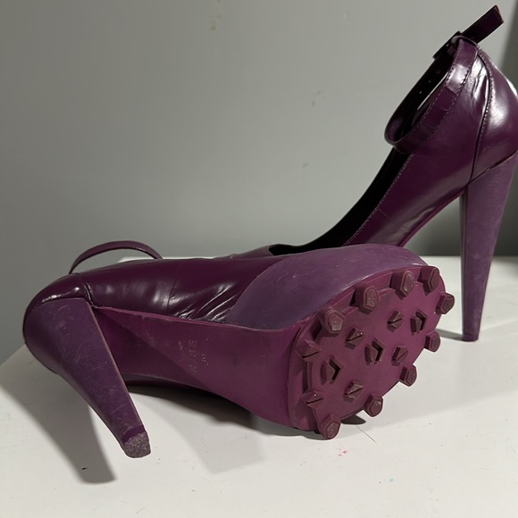 Purple Mary Jeans pumps with platform - Picture 6 of 7